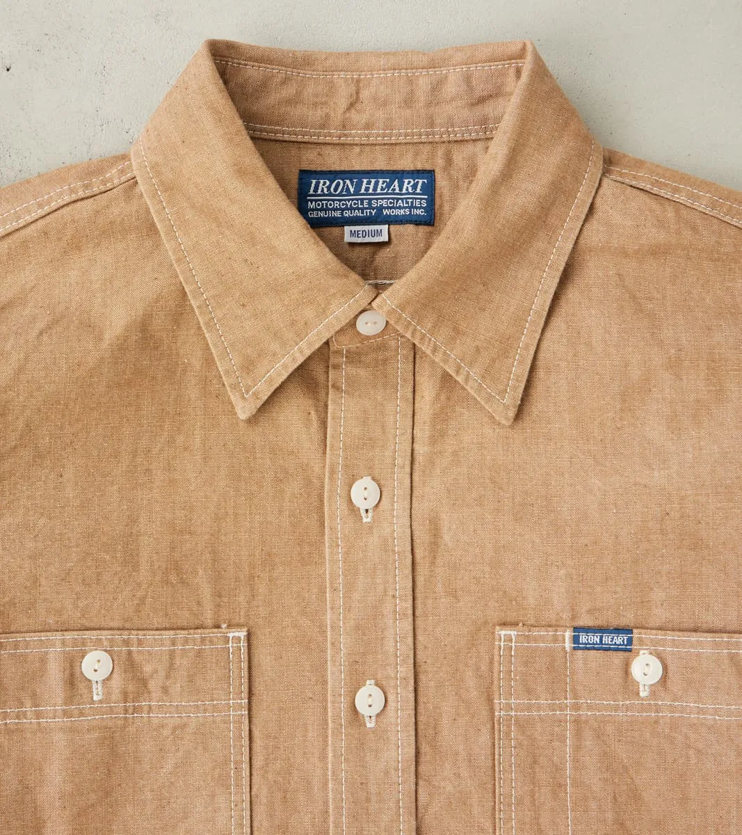 363-MOC - Work Shirt - 10oz Organic Chambray Mocha sold by Division Road product image thumbnail 3
