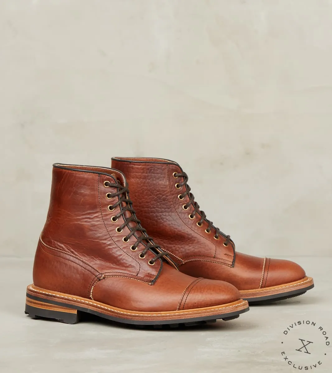 Churchill Boot - 2298 - Ridgeway - Horween Whiskey Bison CXL sold by Division Road