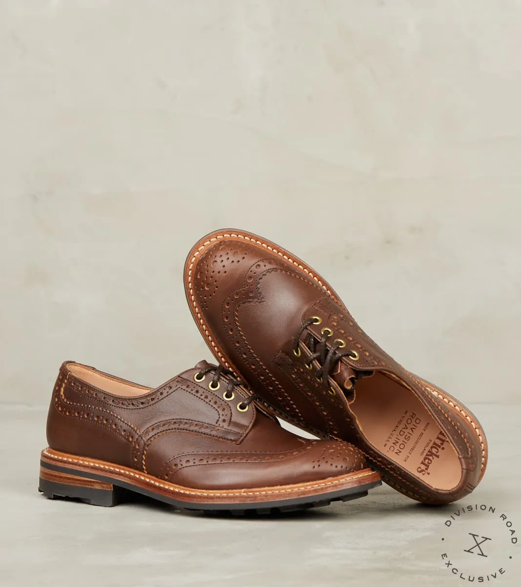 Bourton Brogue Derby - 4497 - Ridgeway - Horween Carolina Brown Tumbled Cavalier sold by Division Road product image thumbnail 3