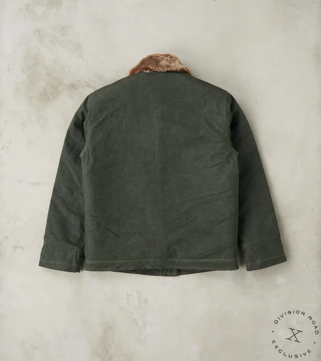 N-1 Deck Jacket - 7oz Martexin Waxed Sailcloth - Dark Moss sold by Division Road product image thumbnail 2