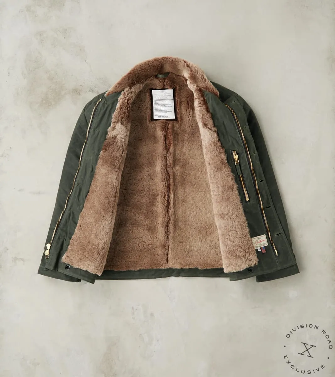 N-1 Deck Jacket - 7oz Martexin Waxed Sailcloth - Dark Moss sold by Division Road product image thumbnail 3