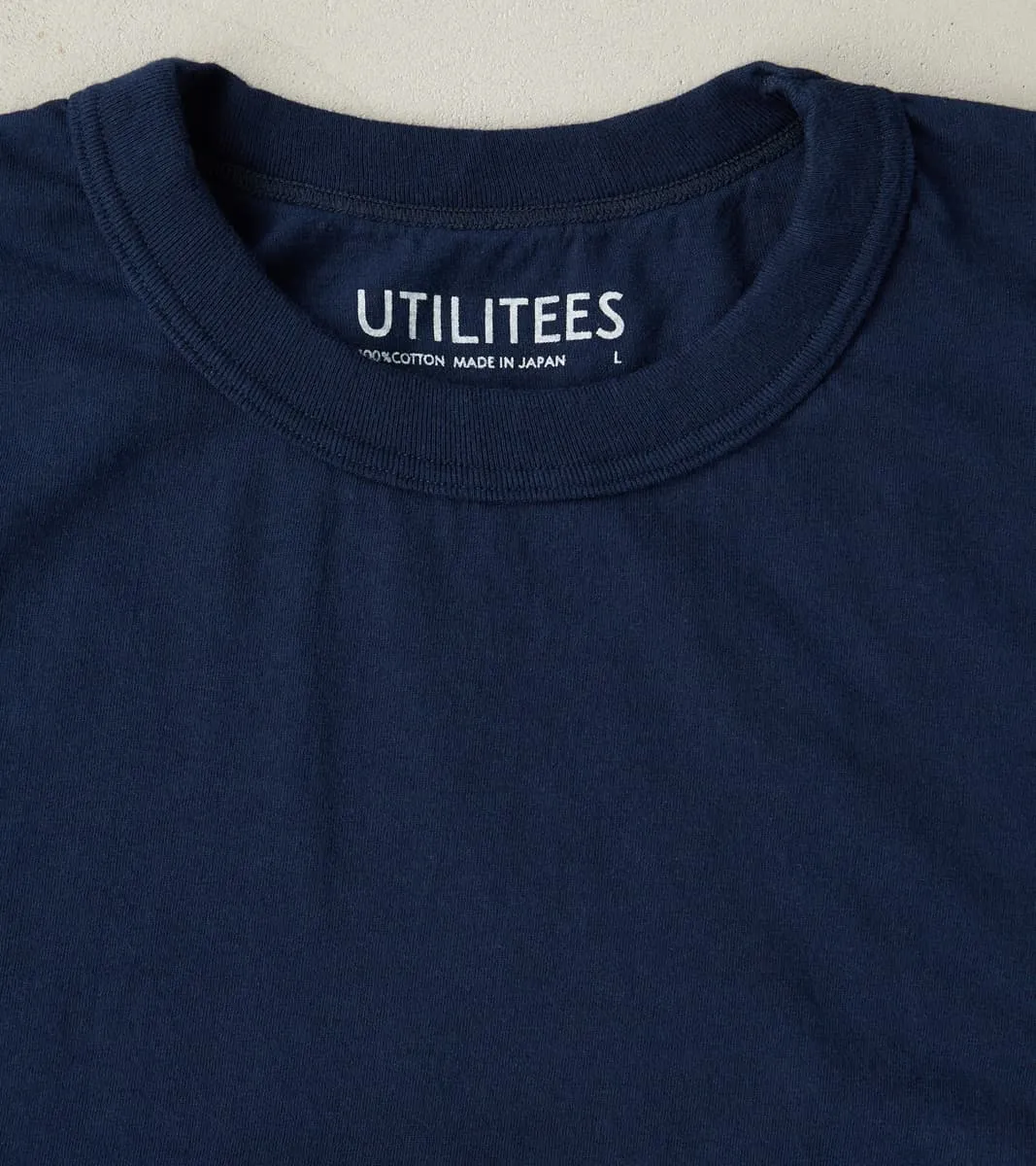 UTIL-NAV - UTILITEES Crew Neck T-Shirt - 5.5oz Loopwheel Navy sold by Division Road product image thumbnail 3