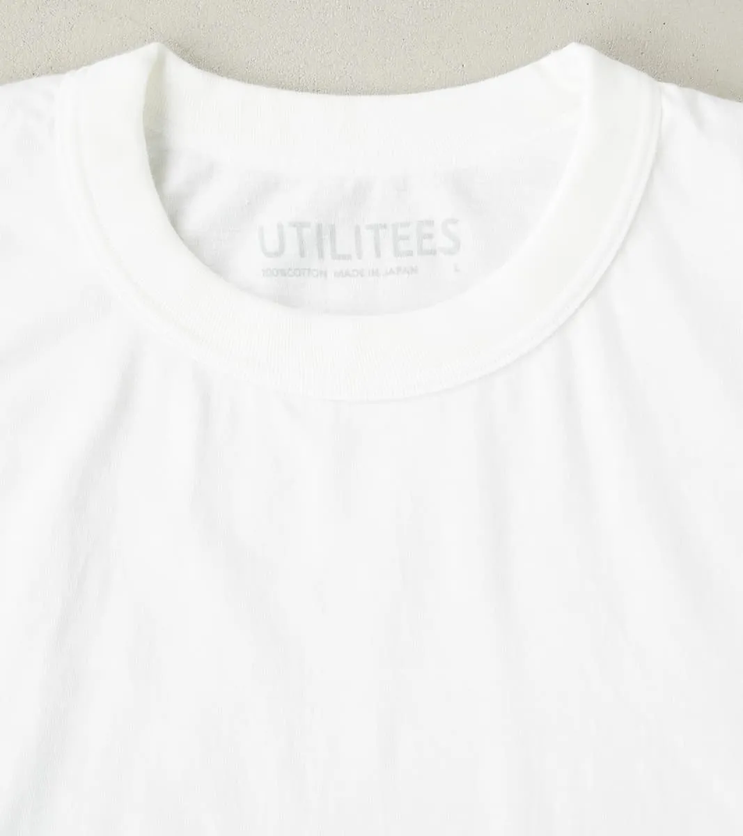 UTIL-WHT - UTILITEES Crew Neck T-Shirt - 5.5oz Loopwheel White sold by Division Road product image thumbnail 3