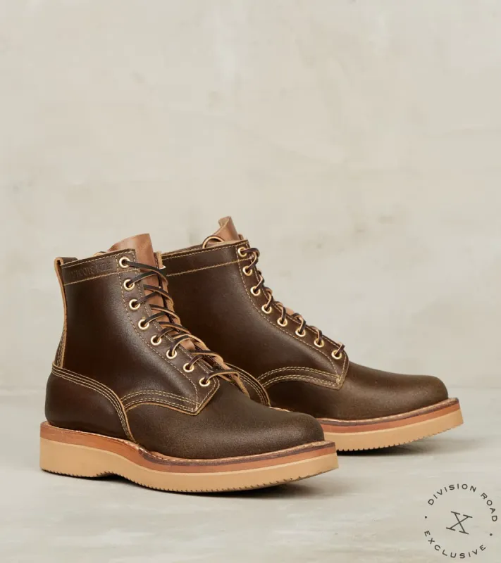 Cruiser 350 - 55 - Vibram 2060 - Horween Olive Waxed Flesh sold by Division Road