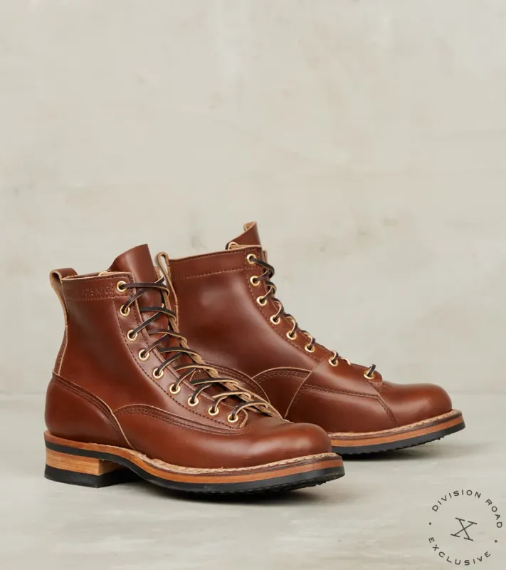 LTT Lineman 350 - 55 - Vibram Mini Lug - Horween British Tan CXL sold by Division Road