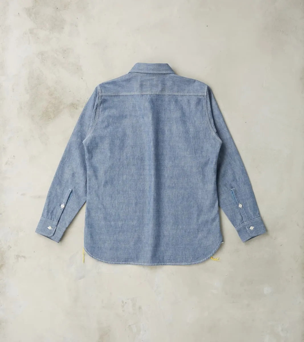 21-BLU - Work Shirt - 10oz Selvedge Chambray Blue sold by Division Road product image thumbnail 2