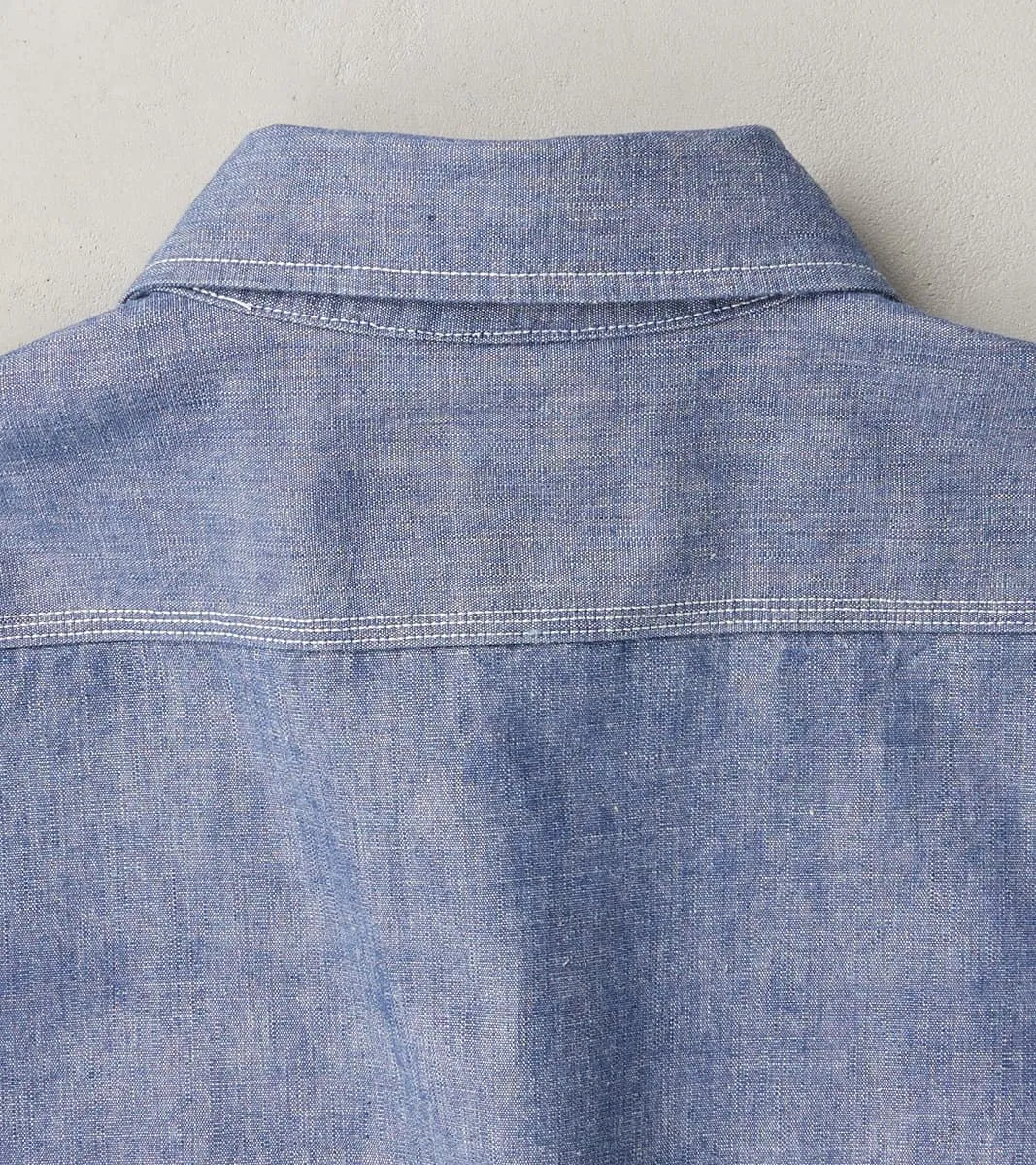 21-BLU - Work Shirt - 10oz Selvedge Chambray Blue sold by Division Road product image thumbnail 4