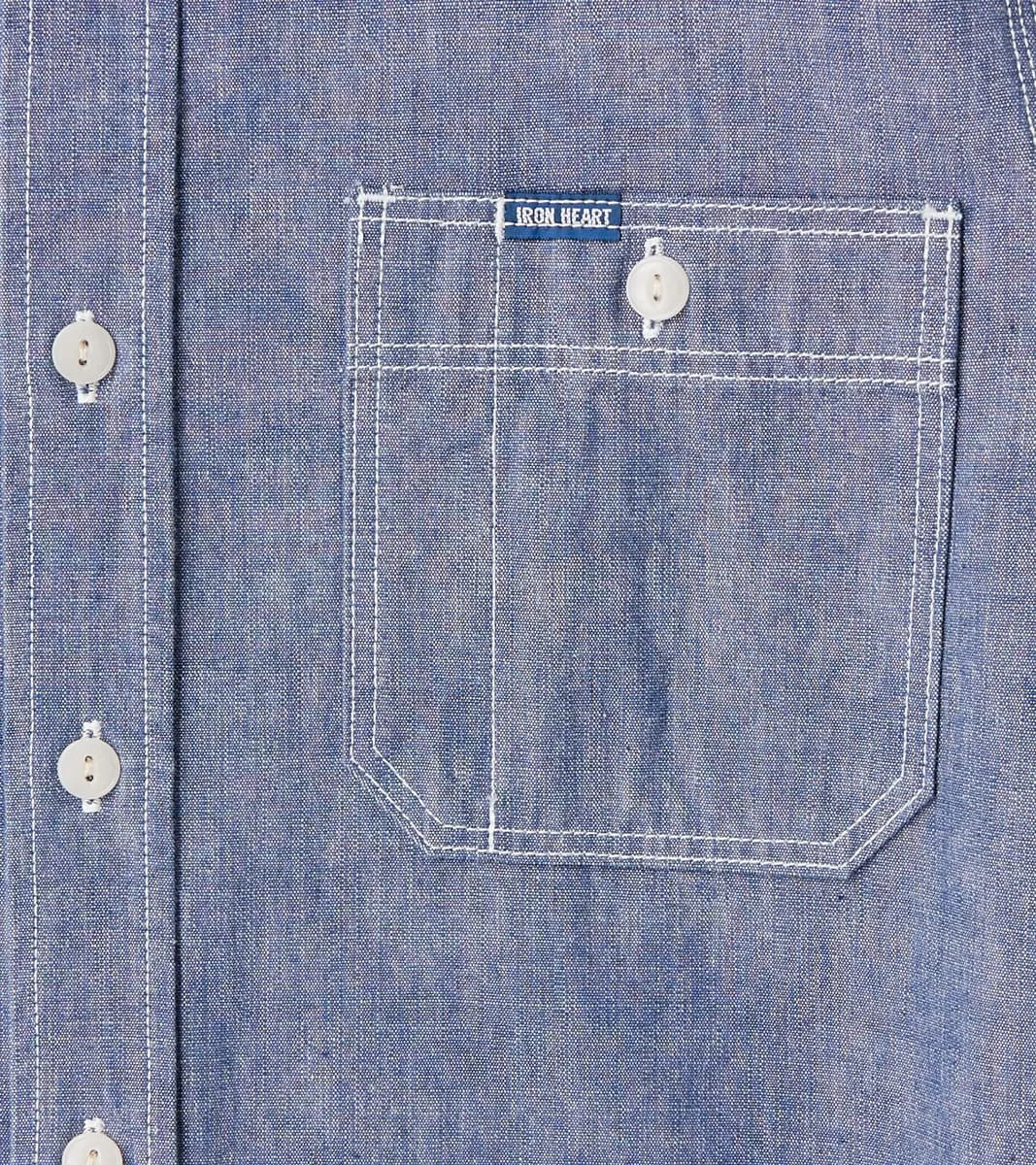21-BLU - Work Shirt - 10oz Selvedge Chambray Blue sold by Division Road product image thumbnail 5