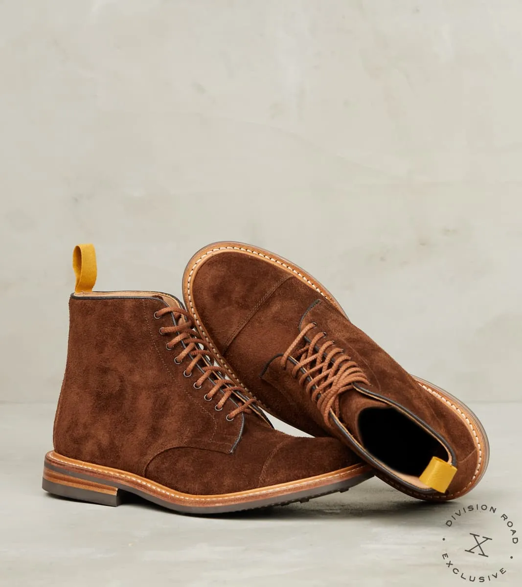 Brett Derby Boot - 4497 - Dainite - CF Stead Polo Brown Oiled Desert Oasis Suede sold by Division Road product image thumbnail 3