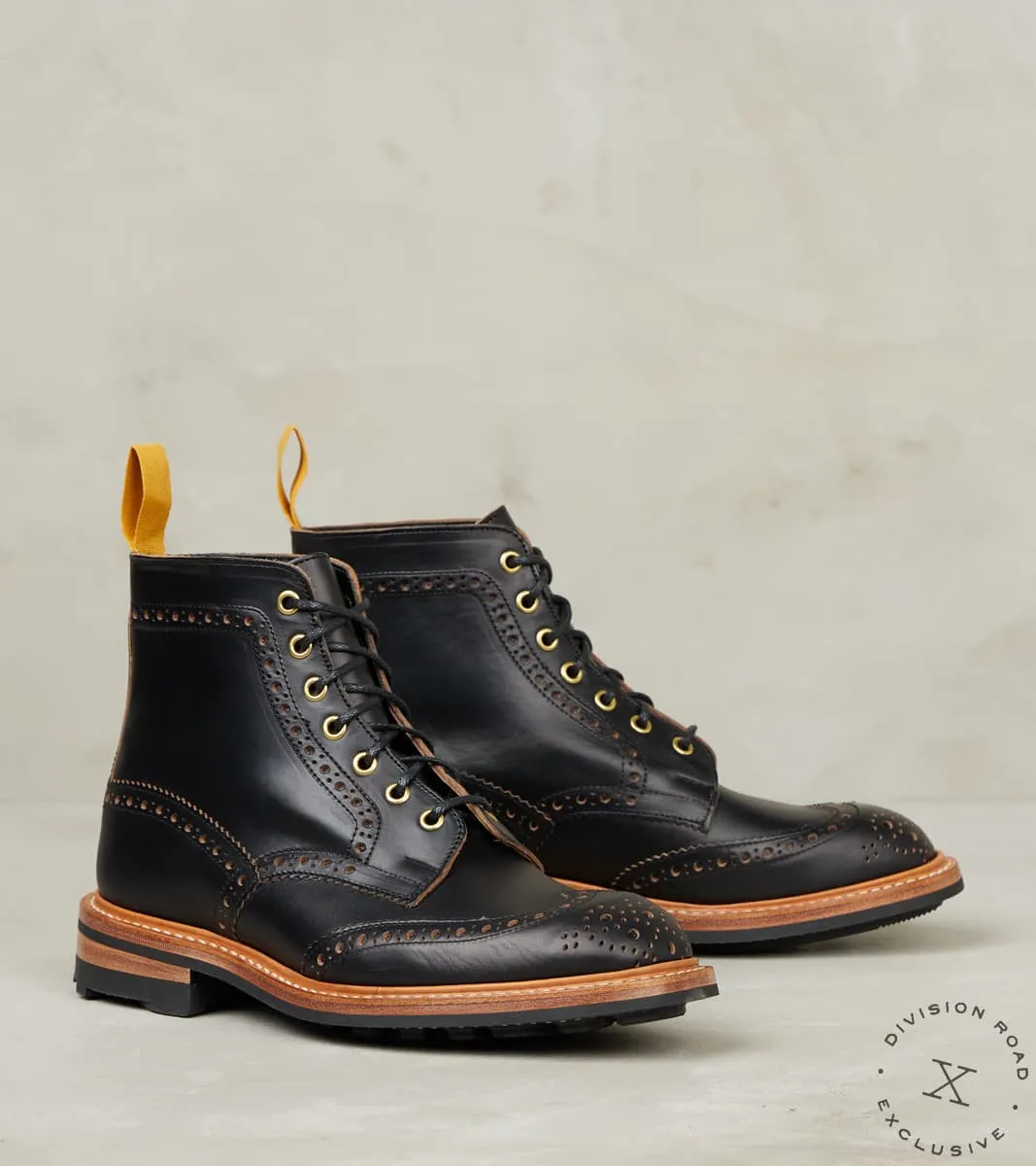 Stow Boot - 2298 - Ridgeway - Horween Black CXL sold by Division Road