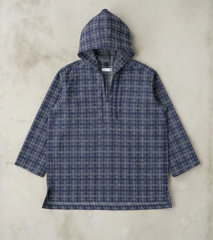 Mexican Parka - Cotton Recycled Polyester Dobby Cloth - Navy sold by Division Road