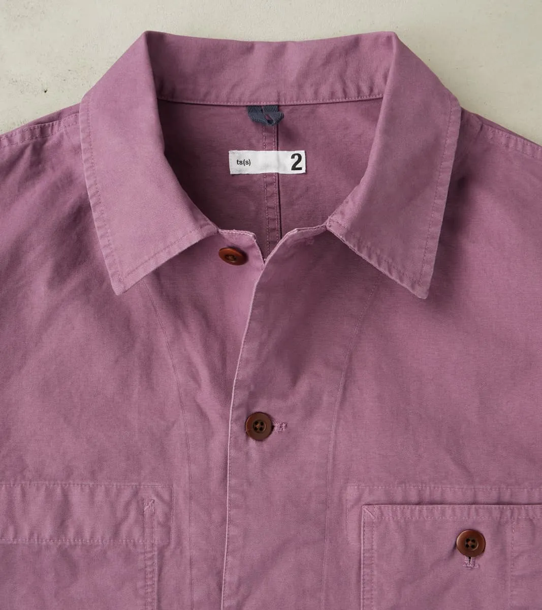 Cover All Jacket - Garment Dye Double Twisted Cotton Canvas - Lilac sold by Division Road product image thumbnail 4