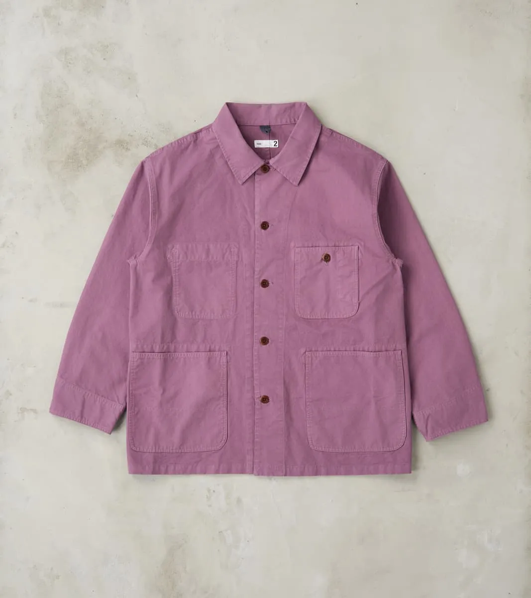 Cover All Jacket - Garment Dye Double Twisted Cotton Canvas - Lilac sold by Division Road