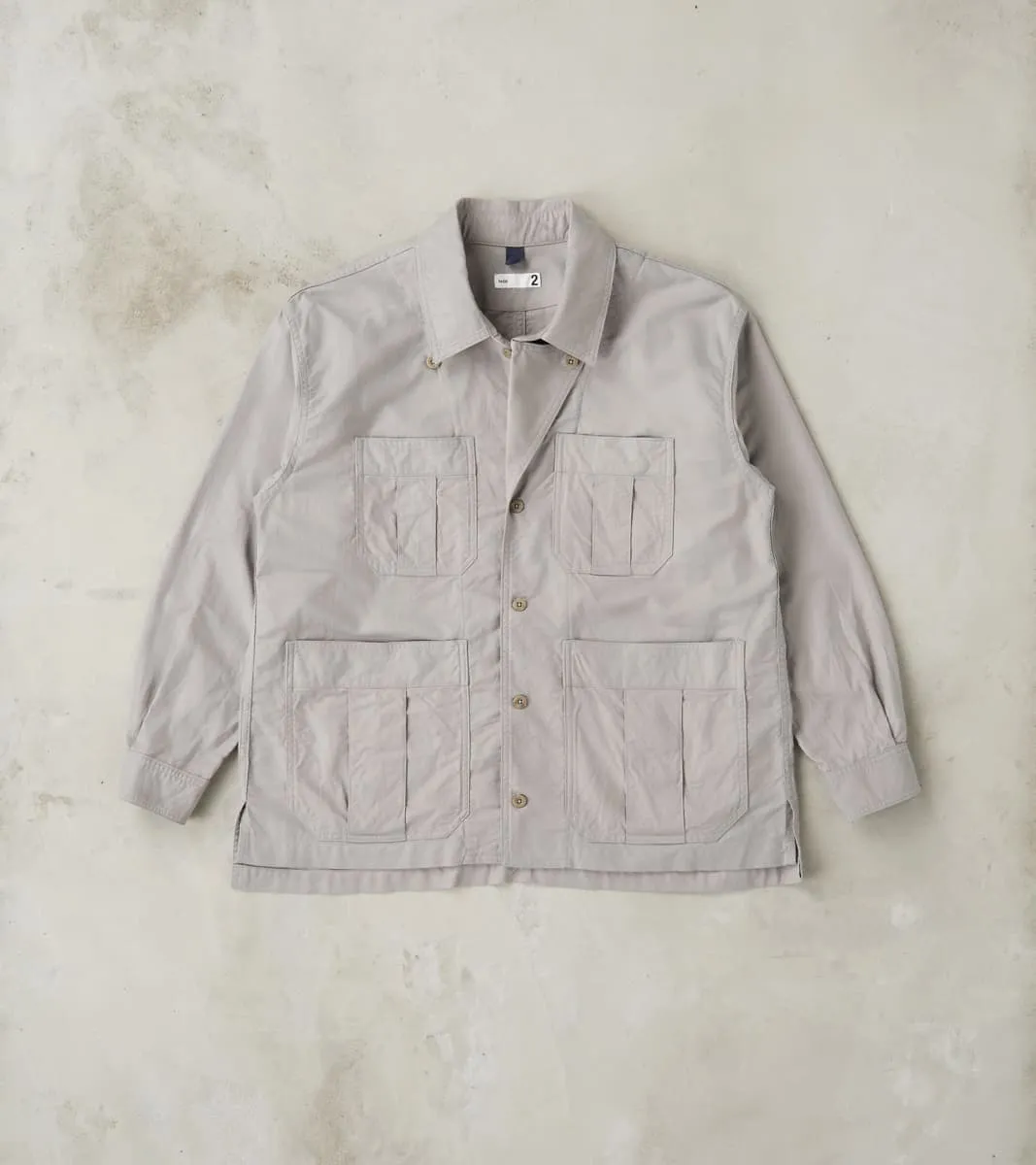 Military Shirt Jacket - Smokey Oxford Broadcloth - Gray sold by Division Road