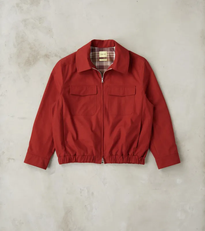 Work Cotton Canvas Student Jacket - Brick sold by Division Road