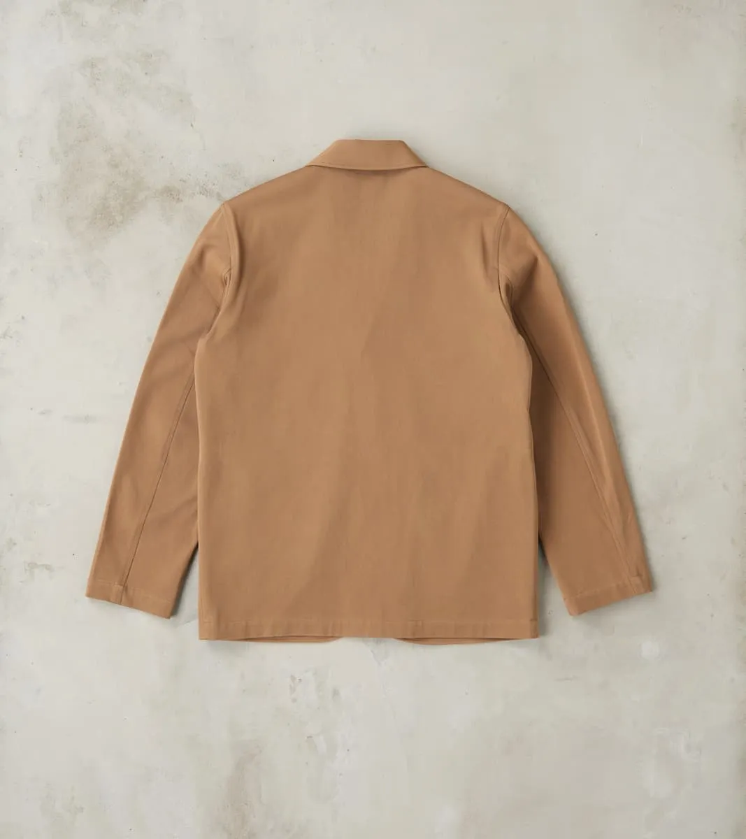 Natural Plant Dyed Italian Twill Geography Teacher Jacket - Coffee sold by Division Road product image thumbnail 2