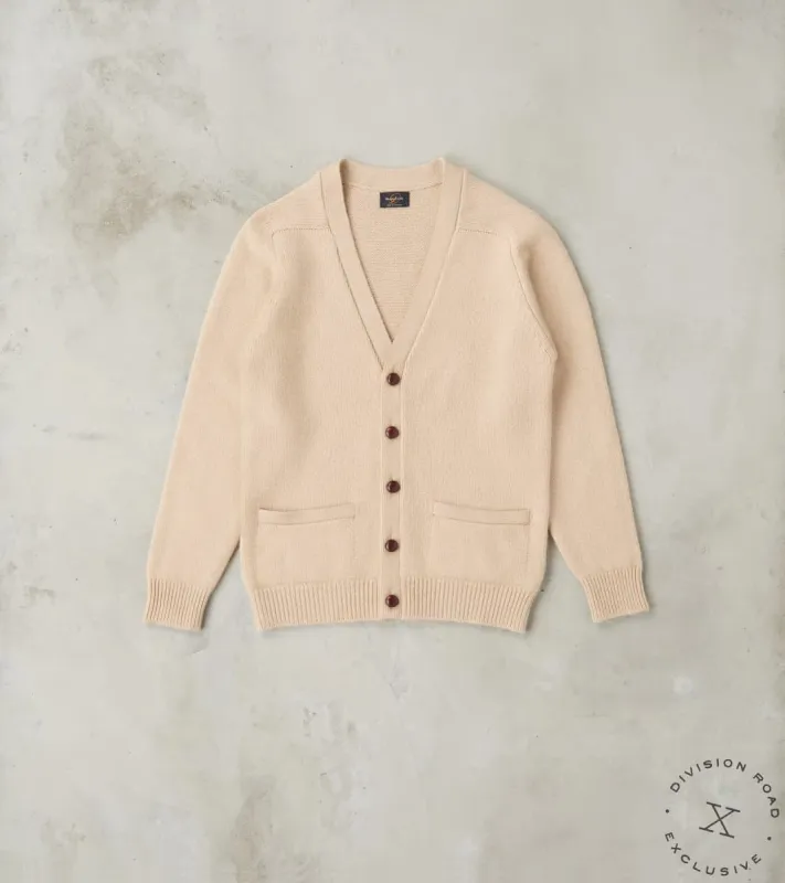Berkshire Camelhair Cardigan - Ecru sold by Division Road