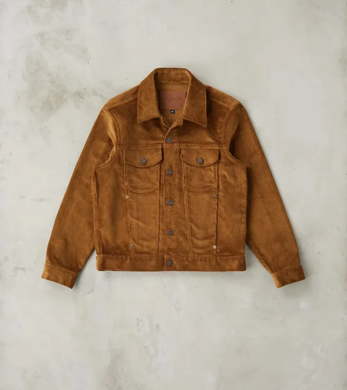 Classic Jacket - Japanese Corduroy - Gold sold by Division Road