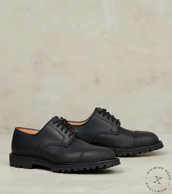 Sandhurst - 325 - Vibram Carrarmato - Black Roughout Suede sold by Division Road