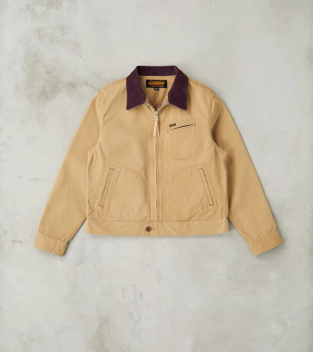 144J-BEI - Work Jacket - 12oz Kurashikizome® Beige Twill sold by Division Road