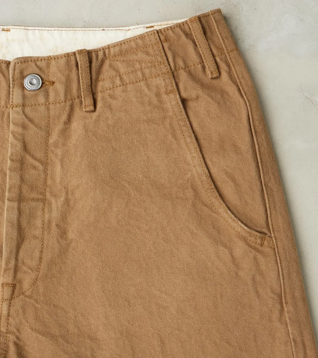 SJ48CP 15oz Selvedge Heavy Chino Cloth Khaki - Wide Straight sold by Division Road product image thumbnail 4