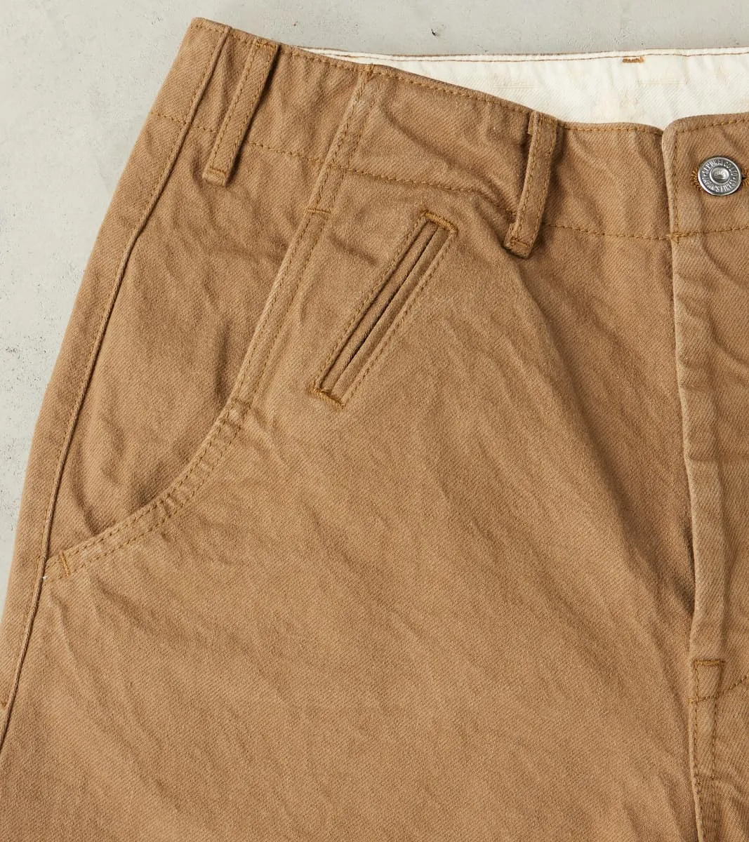 SJ48CP 15oz Selvedge Heavy Chino Cloth Khaki - Wide Straight sold by Division Road product image thumbnail 5
