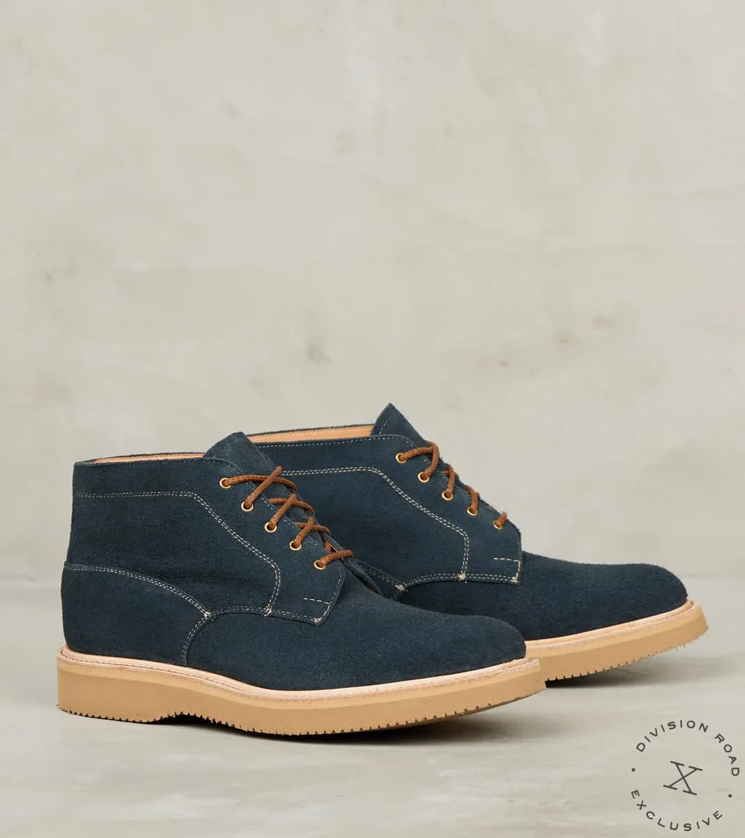 Monty Chukka - 4497 - Vibram 2060 - CF Stead Indigo Desert Oasis Suede sold by Division Road