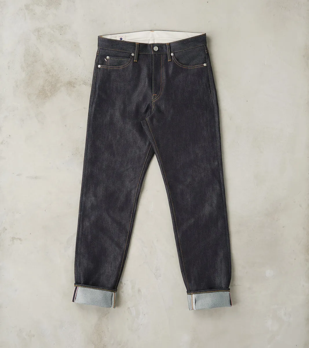 MMJZ0202 - #200 Standard Tapered - 15oz Indigo Cotton x Silk sold by Division Road