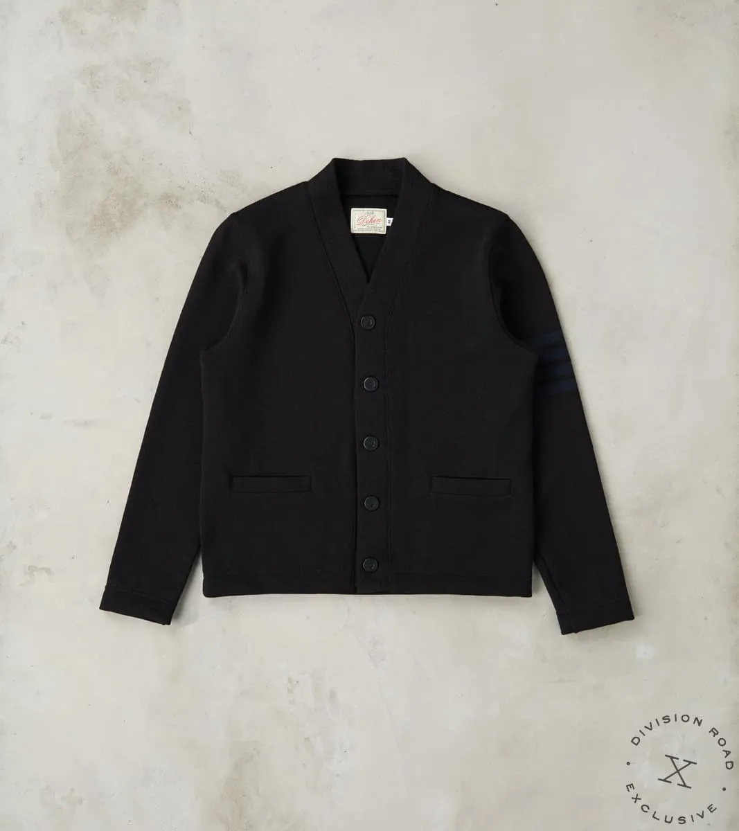 Barrister Cardigan - Black sold by Division Road