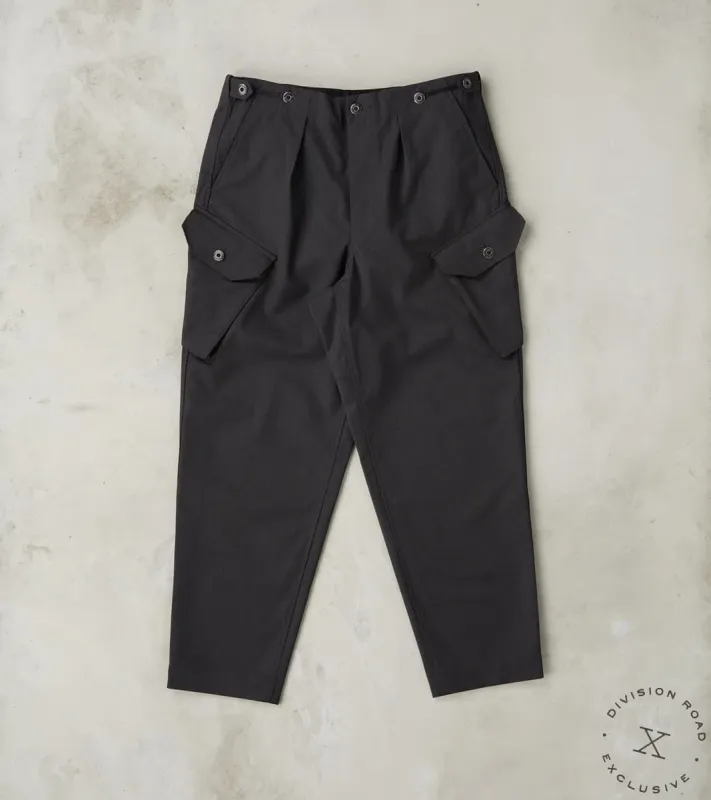 Swiss Army Cargo Trousers - Anthracite Optim® Wool Gabardine sold by Division Road