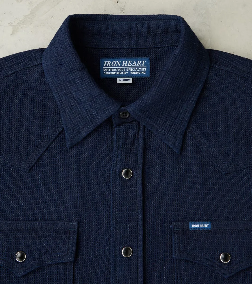 413-IND - Western - 5oz Selvedge Indigo Dobby Cloth sold by Division Road product image thumbnail 3