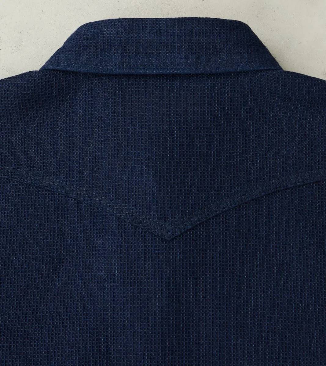 413-IND - Western - 5oz Selvedge Indigo Dobby Cloth sold by Division Road product image thumbnail 4