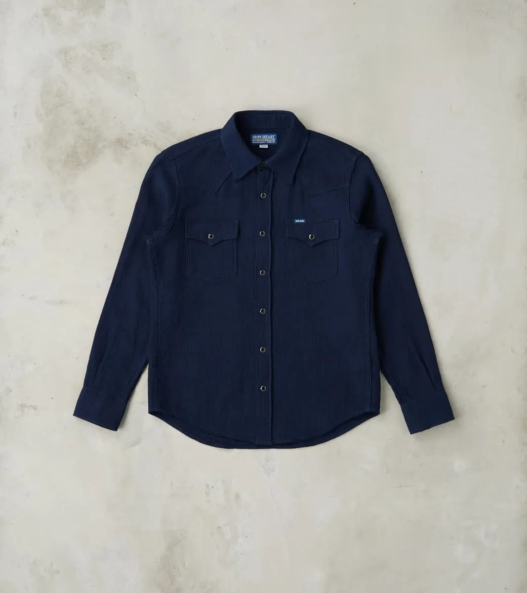 413-IND - Western - 5oz Selvedge Indigo Dobby Cloth sold by Division Road