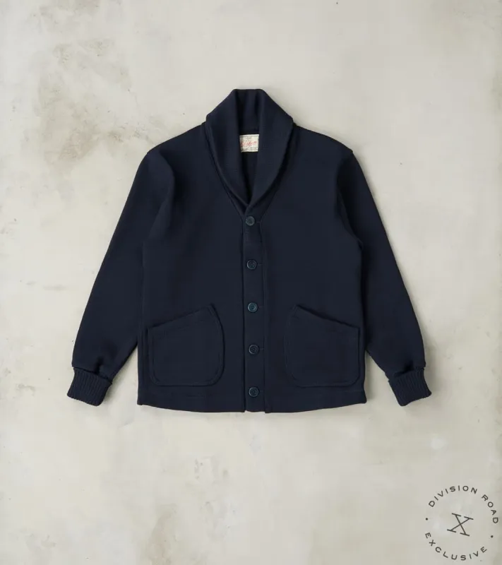 Shawl Cardigan - Navy sold by Division Road