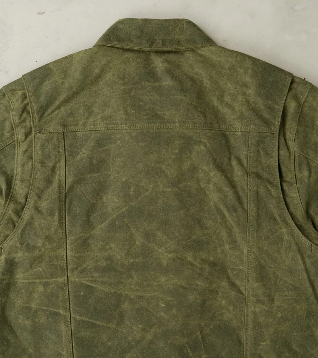 Riders Jacket - 10oz Martexin Waxed Army Duck - Olive sold by Division Road product image thumbnail 5