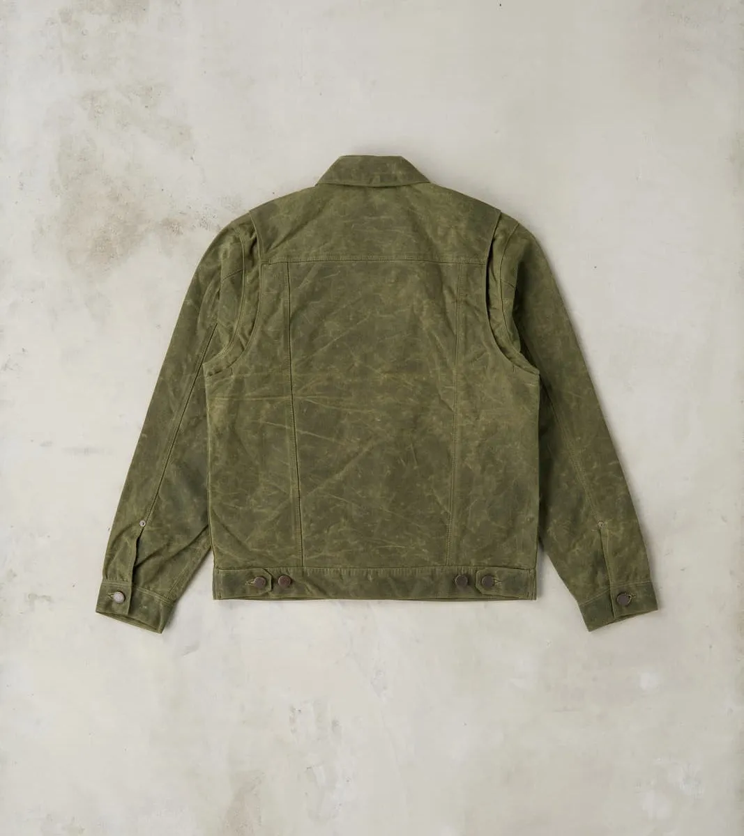 Riders Jacket - 10oz Martexin Waxed Army Duck - Olive sold by Division Road product image thumbnail 2
