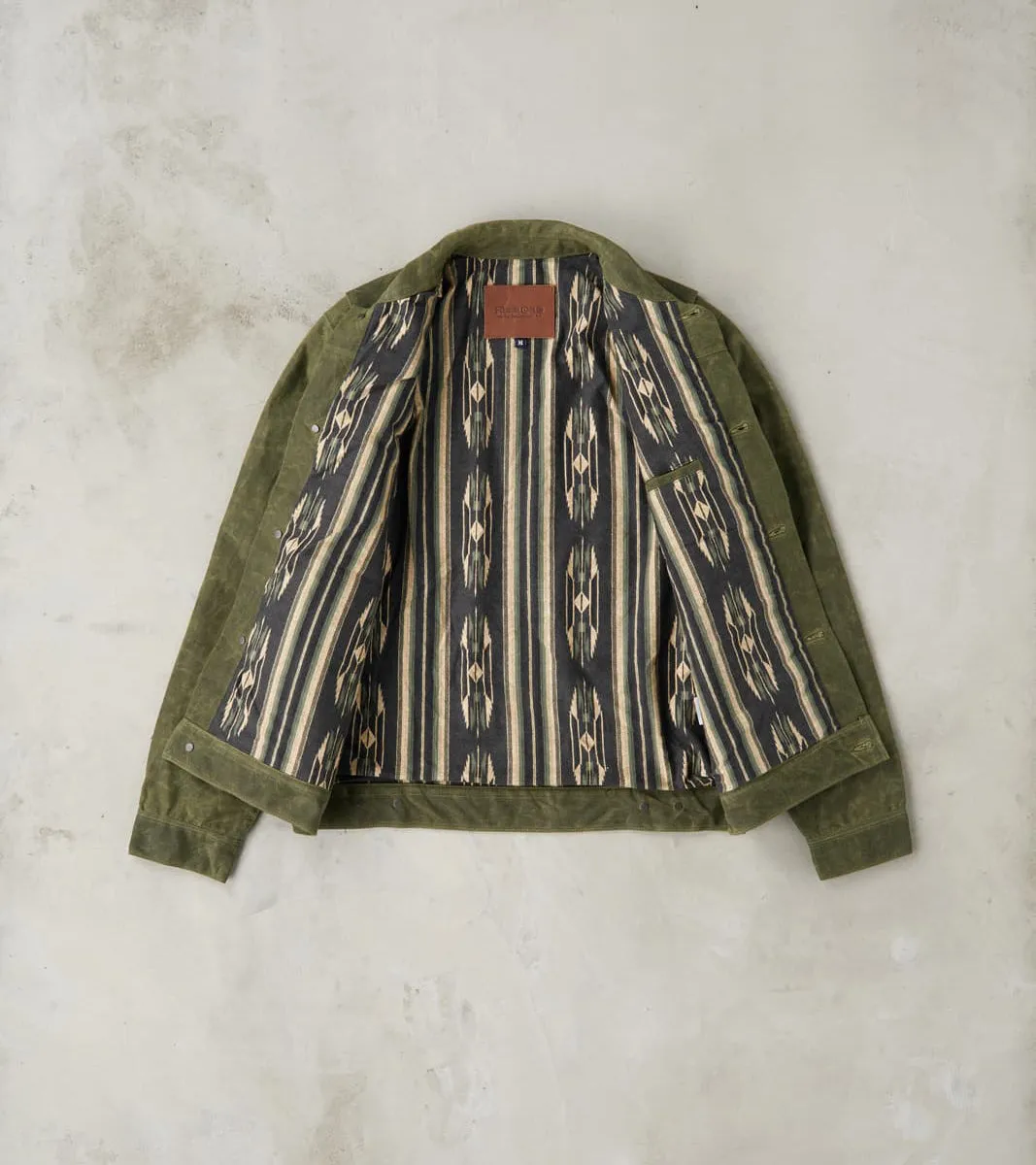 Riders Jacket - 10oz Martexin Waxed Army Duck - Olive sold by Division Road product image thumbnail 3