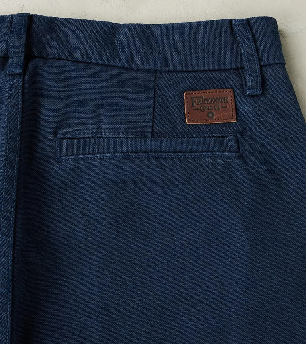 Workers Chino - 14oz Japanese Military Slub Canvas - Navy sold by Division Road product image thumbnail 3