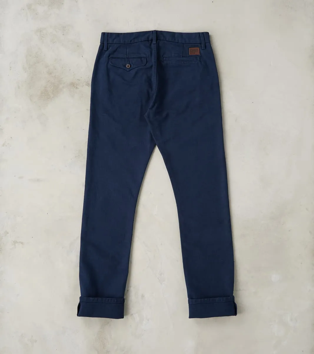 Workers Chino - 14oz Japanese Military Slub Canvas - Navy sold by Division Road product image thumbnail 2