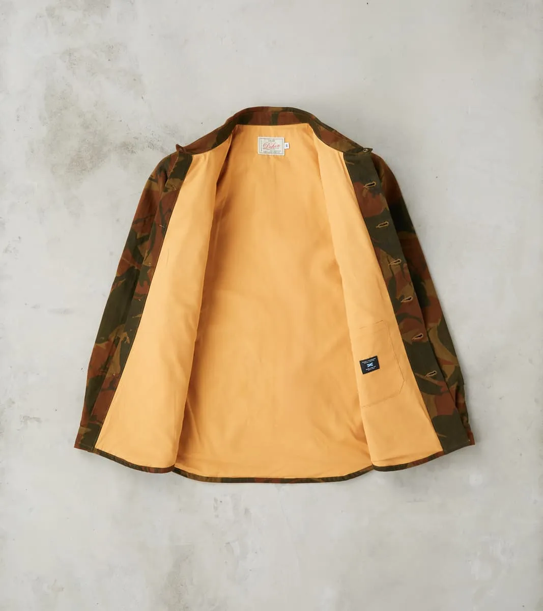 Crissman Overshirt - 14oz H.Stevensons® Dry Waxed Herringbone - Ginger Camo sold by Division Road product image thumbnail 3