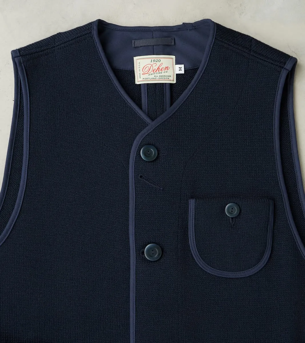 Knit Utility Vest - Navy sold by Division Road product image thumbnail 4
