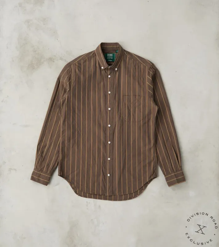Japanese Washer Stripe - Bronze Brown sold by Division Road