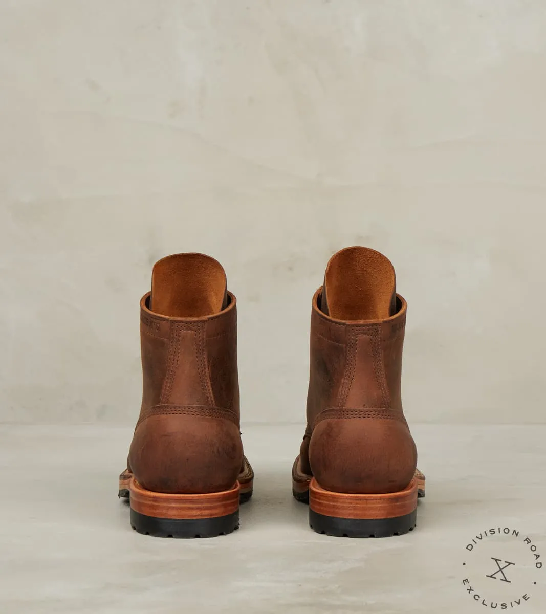 MP Sherman - 5050 - Split Commando - CF Stead Urban Brown Re-Tan Waxed Kudu sold by Division Road product image thumbnail 5