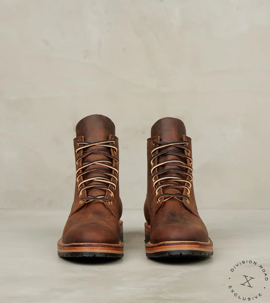 MP Sherman - 5050 - Split Commando - CF Stead Urban Brown Re-Tan Waxed Kudu sold by Division Road product image thumbnail 4