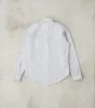 Arbeitshemd Work Shirt - Ink & Seashell Stripe Chambray sold by Division Road
