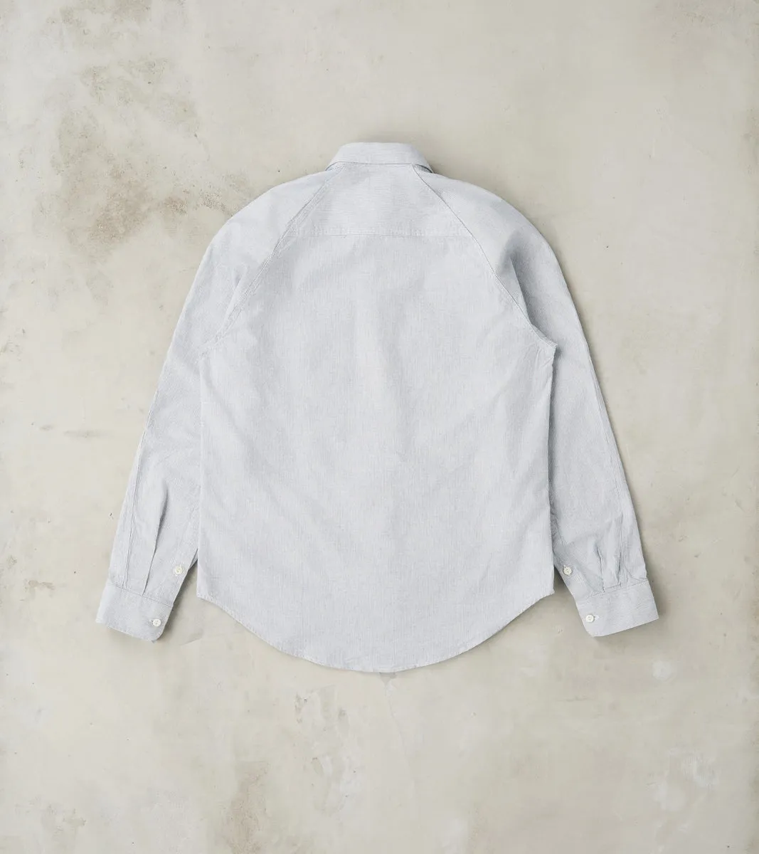 Arbeitshemd Work Shirt - Ink & Seashell Stripe Chambray sold by Division Road product image thumbnail 2