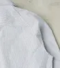 Arbeitshemd Work Shirt - Ink & Seashell Stripe Chambray sold by Division Road