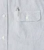Arbeitshemd Work Shirt - Ink & Seashell Stripe Chambray sold by Division Road