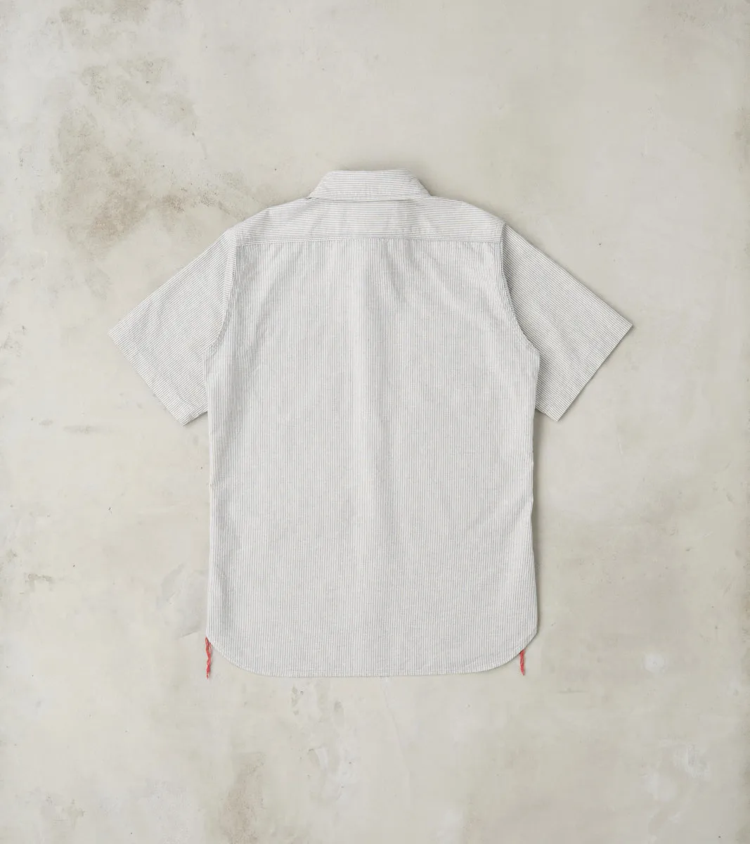 420-HIC - Short Sleeved Work Shirt - 5oz Selvedge Oxford Cloth Hickory Stripe sold by Division Road product image thumbnail 2