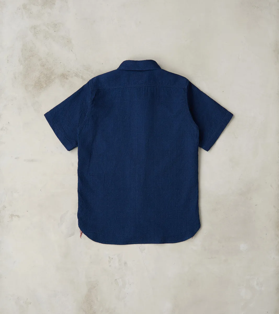 417-IND - Short Sleeved Work Shirt - 5oz Double Gauze Indigo Cloth sold by Division Road product image thumbnail 2